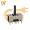 TS23E01 15A 8 pins DP3T PCB mountable slide toggle switch pack of 2pcs