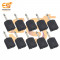 Single 6.35mm male to two 6.35mm female dual splitter interface audio connectors pack of 20pcs