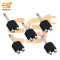 Single 6.35mm male to 2 RCA female dual splitter interface audio connector pack of 5pcs