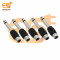 Mono 6.35mm male to RCA female audio connector pack of 5pcs