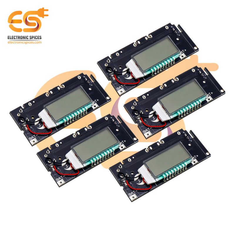 Dual USB Output 5V 2.1A 1A Power bank charging modules with digital LCD display indicators pack of 50pcs