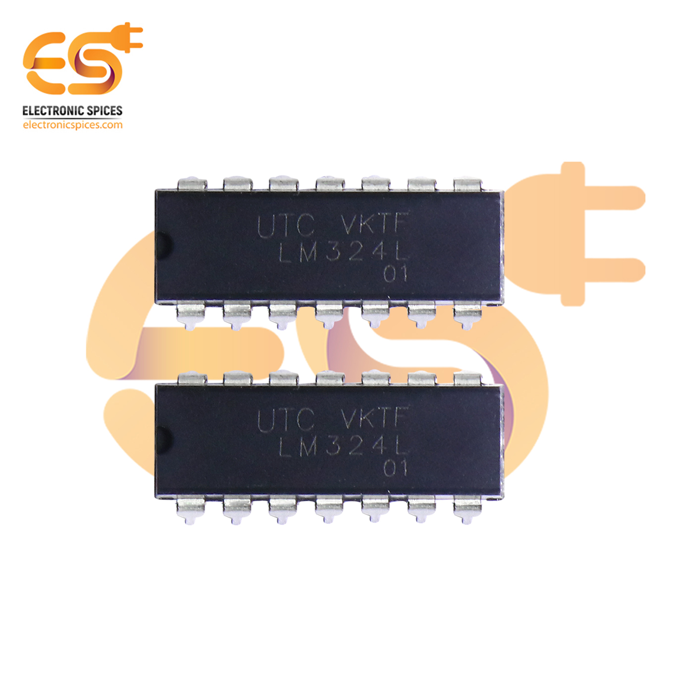 Buy LM324 Quad or four operational amplifier 14 pin IC pack of 2pcs