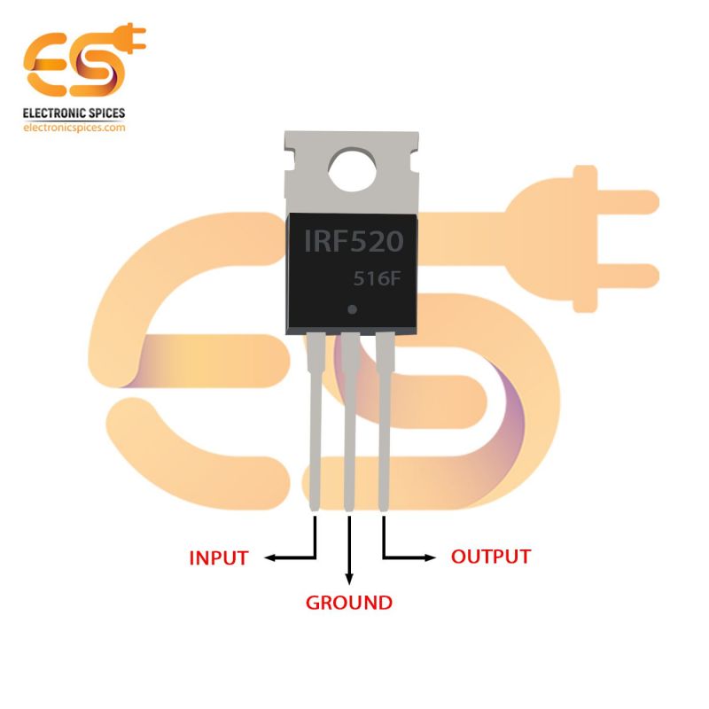 TOOGOO 100V 9,7A Transistor a MOSFET IR Pousse Puissance N-Channel IRF520 