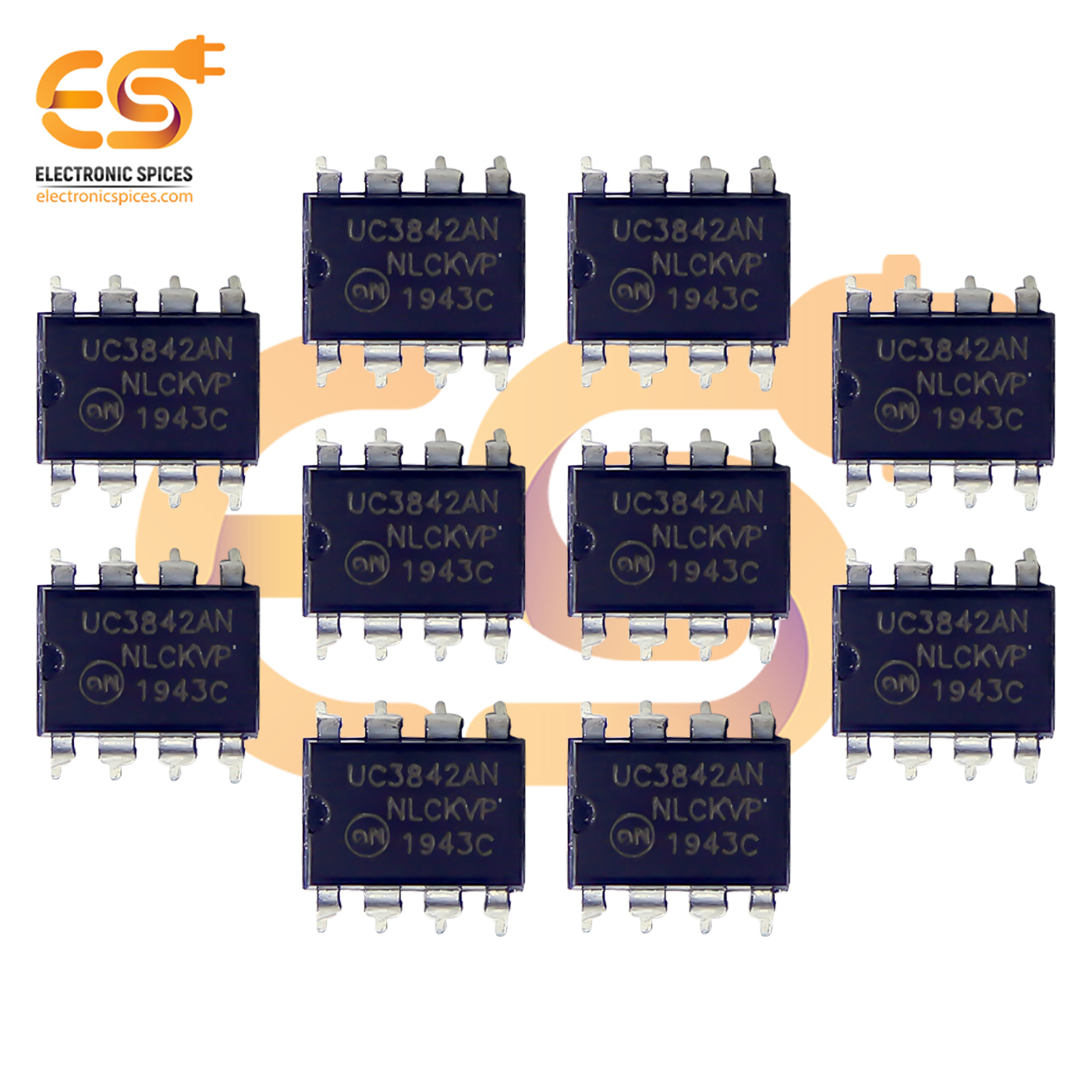 Buy UC3842AN Current mode PWM controller DIP 8 pins IC pack of 10pcs