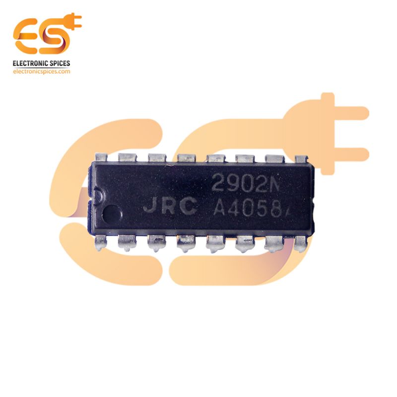 2902N Single supply quad operational amplifier DIP 14 pin IC pack of 2pcs