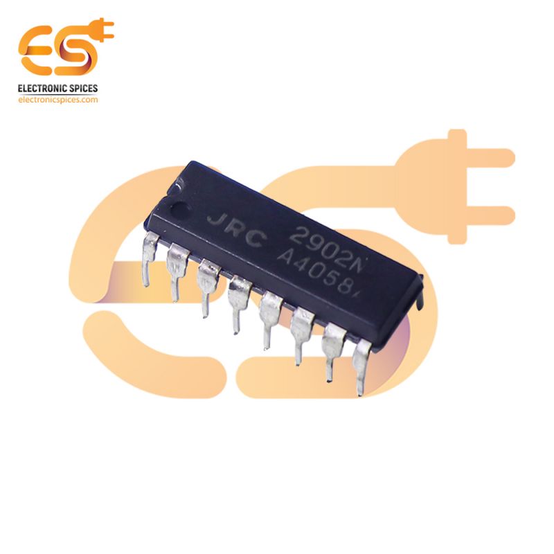 2902N Single supply quad operational amplifier DIP 14 pin IC pack of 2pcs