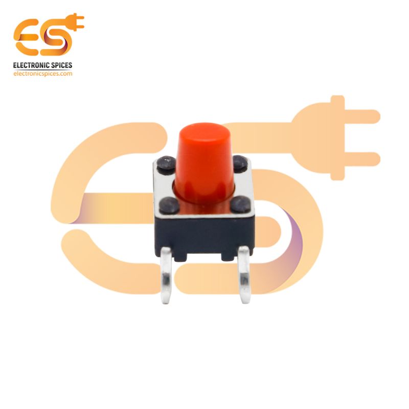 6 x 6 x 6mm Red color tactile momentary push button switches pack of 200pcs