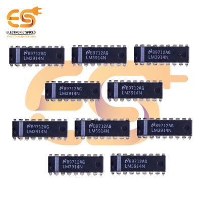 LM3914 Logarithmic LED dot or bar display driver 18 pins IC pack of 10pcs