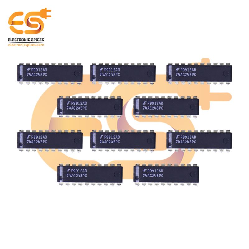 Buy 74AC245PC bidirectional transceiver DIP 20 pins IC pack of 10pcs