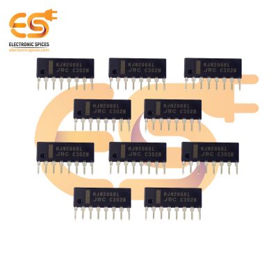 NJM2068L Low noise dual operation amplifier SIP 8 pins IC pack of 10pcs