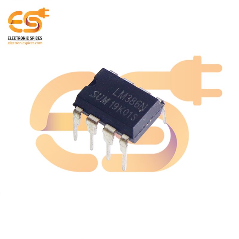 LM386 Low power audio frequency amplifier 8 pin IC pack of 2pcs