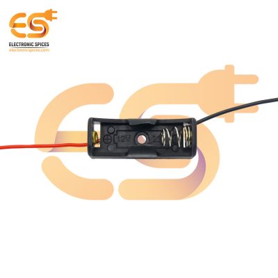 23A 12V single Battery holder plastic case with wire pack of 1 (1 x 12V = 12Volt)