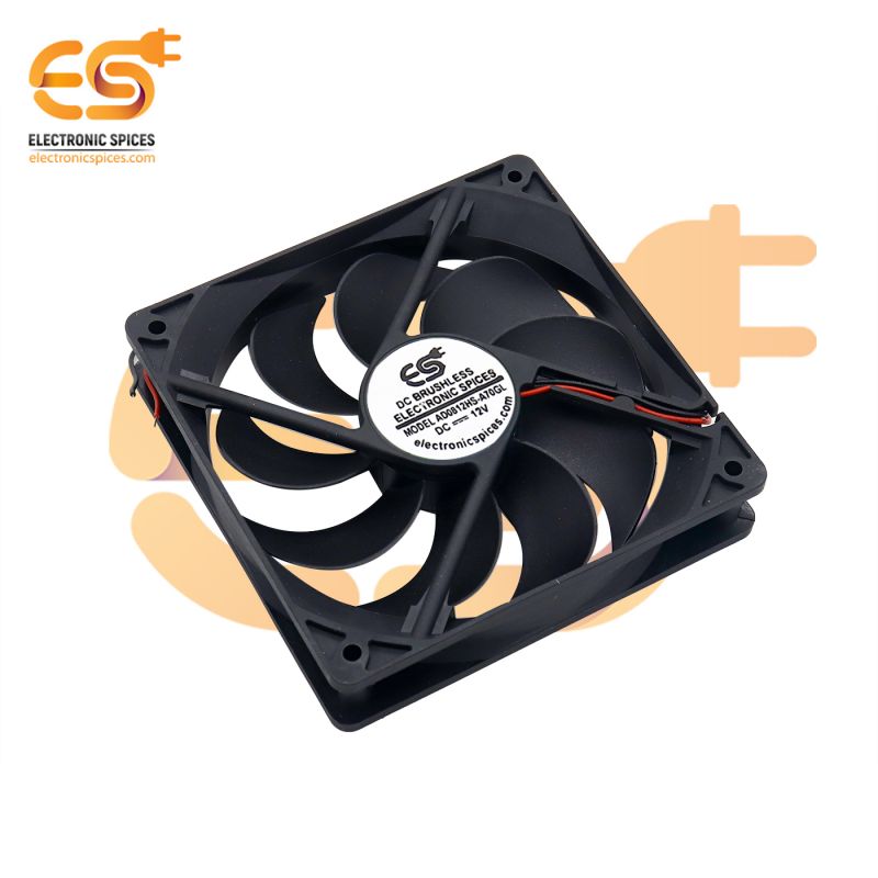 12025 4.75inch (120x120x25mm) Brushless 12V DC exhausts cooling fan single piece