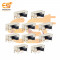 SK23D06 0.5A 50V DP6T 8 pin L shape metal body panel mount plastic handle slide switches pack of 20pcs