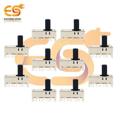 SS63D01 0.3A 30V 6P3T 24 pin heavy duty metal body panel mount plastic handle slide switches pack of 20pcs