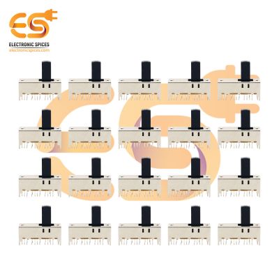 SS63D01 0.3A 30V 6P3T 24 pin heavy duty metal body panel mount plastic handles slide switches pack of 100pcs