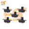 SS12F32G7 0.3A 30V SPDT 3 pin metal body panel mount plastic handle slide switch pack of 5pcs