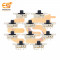 SS23E04G5 0.3A 30V DP3T 8 pin metal body panel mount plastic handle slide switches pack of 20pcs