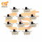 SS22L15G6 0.3A 30V DPDT 6 pin metal body panel mount plastic handle slide switches pack of 20pcs