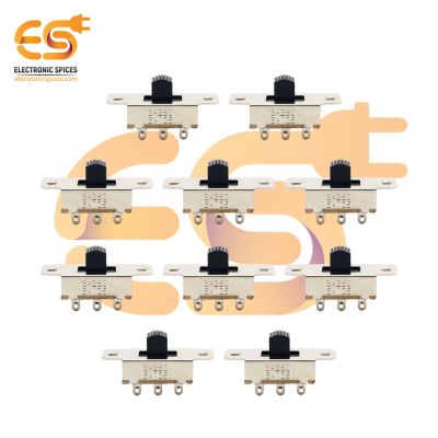 SS23F19G7 0.3A 30V DPCO 6 pin heavy duty metal body panel mount plastic handle slide switches pack of 20pcs