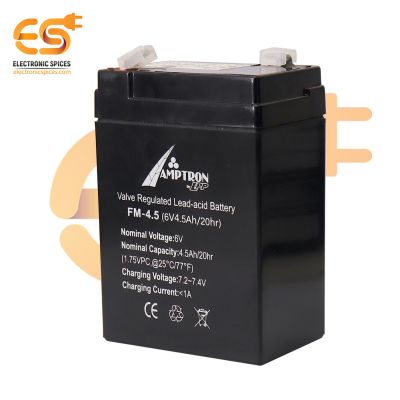 6V 4.5A Rechargeable valve regulated lead acid battery pack of 1pcs