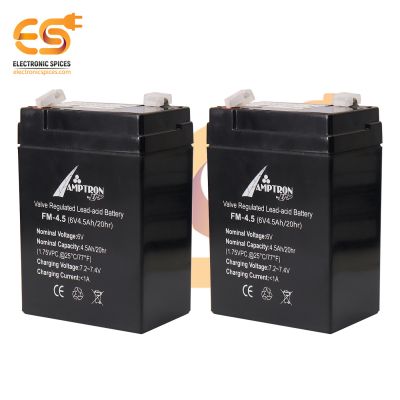 6V 4.5A Rechargeable valve regulated lead acid battery pack of 5pcs