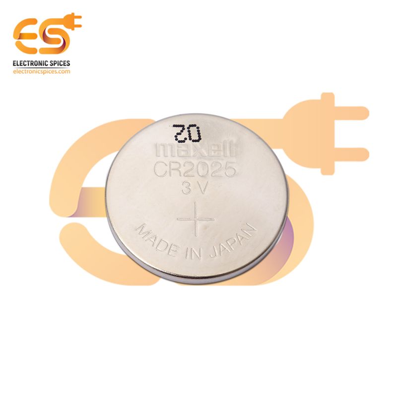 CR2025 3V Non rechargeable round Lithium coin cells pack of 25 cells