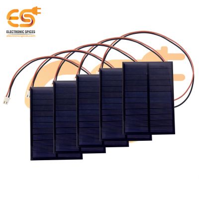 99mm x 69mm 6V 180mAh rectangle shape polycrystalline mini epoxy  solar panels with wires pack of 50pcs