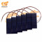 99mm x 69mm 6V 180mAh rectangle shape polycrystalline mini epoxy  solar panels with wires pack of 50pcs