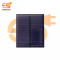 60mm x 50mm 6V 65mAh rectangle shape polycrystalline mini epoxy  solar panel pack of 1pcs