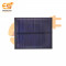 60mm x 50mm 6V 65mAh rectangle shape polycrystalline mini epoxy  solar panels pack of 10pcs