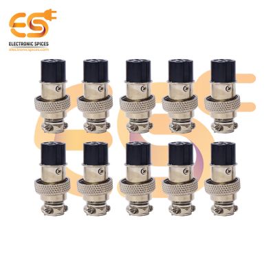 GX16 Female 6 hole 5A metal aviation connectors pack of 10pcs