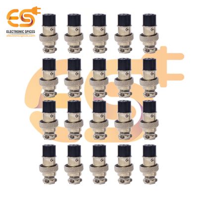 GX16 Female 6 hole 5A metal aviation connectors pack of 50pcs