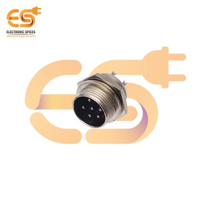 GX16 Male 6 pin 5A metal aviation connector pack of 1pcs
