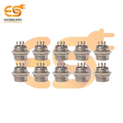 GX16 Male 6 pin 5A metal aviation connectors pack of 10pcs