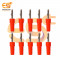 MX2775 4mm 15A Red color Male plug banana connectors pack of 10pcs