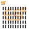 2mm 10A Black color Male plug banana connectors pack of 50pcs