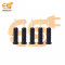 2mm 5A Black color Male plug banana connector pack of 5pcs