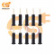 2mm 5A Black color Male plug banana connectors pack of 10pcs