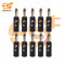 4mm 10A 4 leaf Black color Male plug banana connectors pack of 10pcs