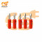 4mm 10A 4 leaf Red color Male plug banana connector pack of 5pcs