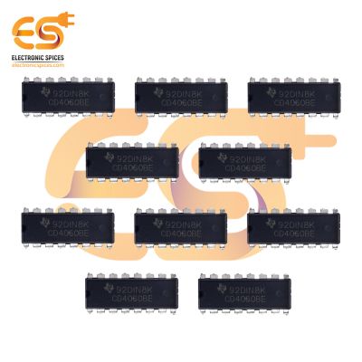 CD4060 14 stage binary ripple counter 16 pins IC pack of 10pcs