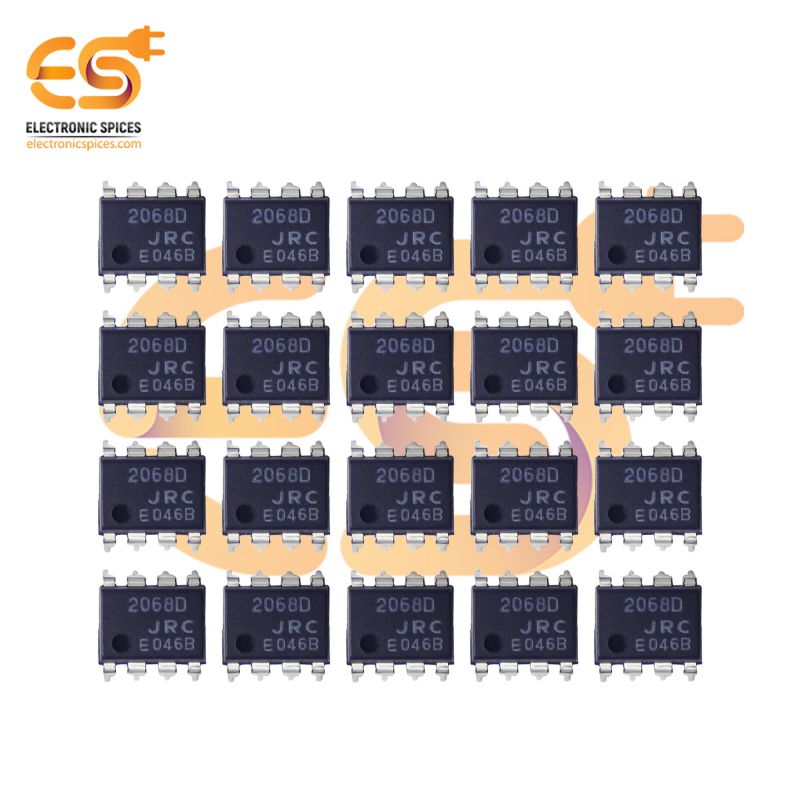 JRC2068D Low noise dual operation amplifier DIP 8 pins IC pack of 50pcs