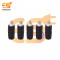 4mm 10A Black color Female socket banana connector pack of 5pcs
