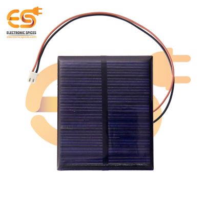 60mm x 50mm 6V 65mAh rectangle shape polycrystalline mini epoxy solar panels with JST connector pack of 1pcs