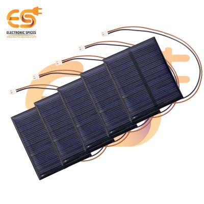 B 4V 60x80mm Homyl Mini Power Small Polycrystalline Solar Cell Panel Module for DIY Solar Light Phone Battery Charger 