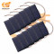 60mm x 50mm 6V 65mAh rectangle shape polycrystalline mini epoxy solar panels with JST connectors pack of 50pcs