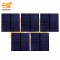 55mm x 55mm 6V 50mAh Square shape polycrystalline mini epoxy solar panels pack of 50pcs