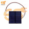55mm x 55mm 6V 50mAh Square shape polycrystalline mini epoxy solar panels with JST connector pack of 1pcs
