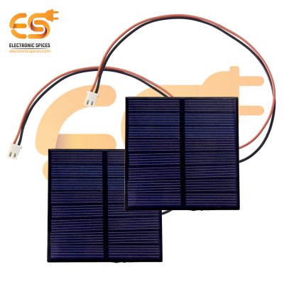 3Pcs Mini Solar Panel DC 6V Polysilicon Solar Epoxy Cell Charger Modulo Kit di sistema solare fai-da-te con cavo da 30 cm 
